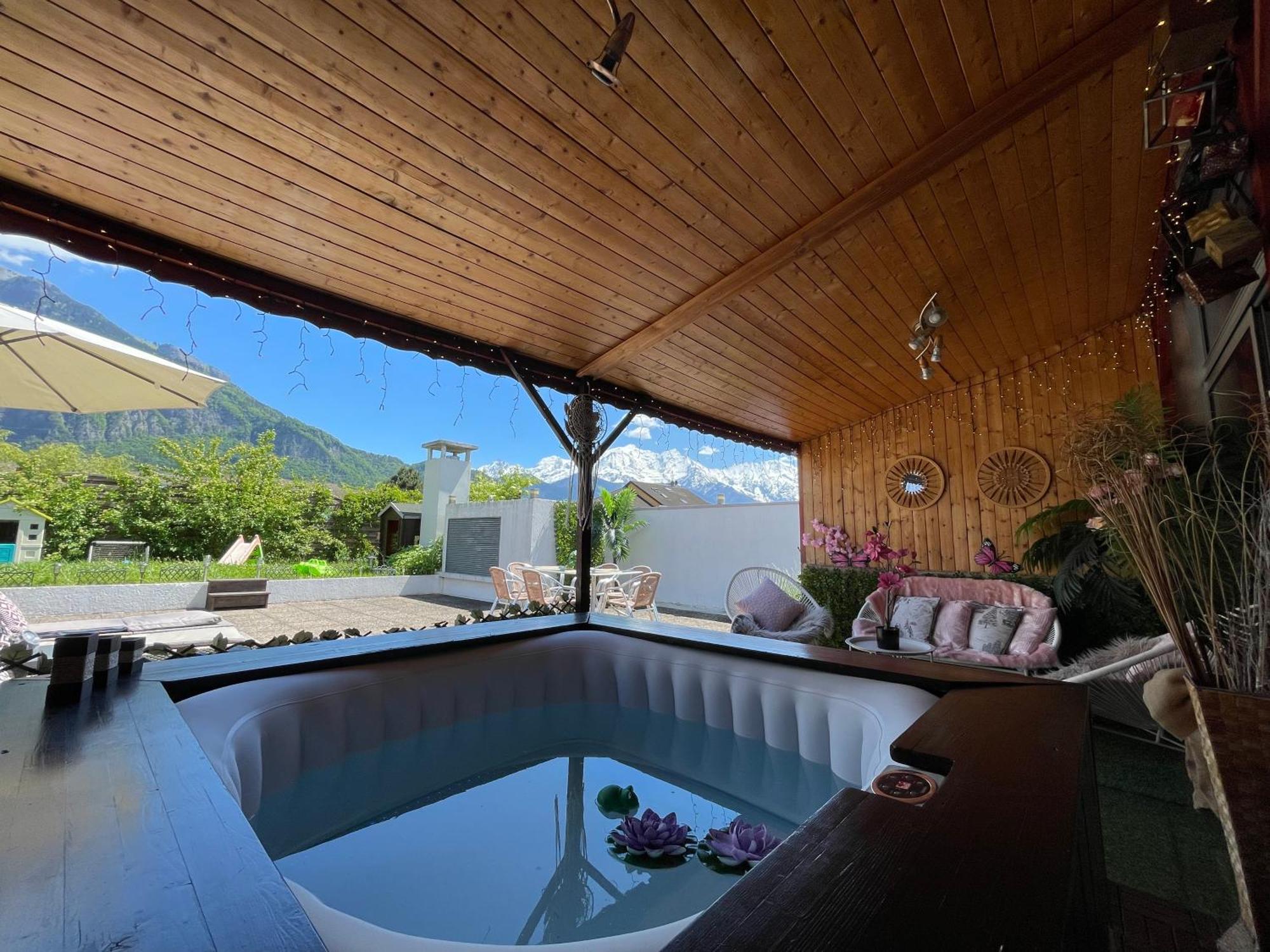 Rooftop 1 - Jacuzzi Prive Au Pied Du Monte-Blanco Sallanches Ngoại thất bức ảnh